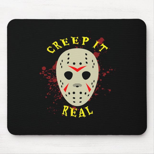 Echte Hockeymasken Halloween-Horror  Mousepad (Vorne)