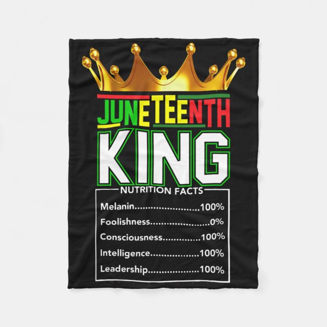 Echte Juneteenth-Sache Fleecedecke (Vorderseite)