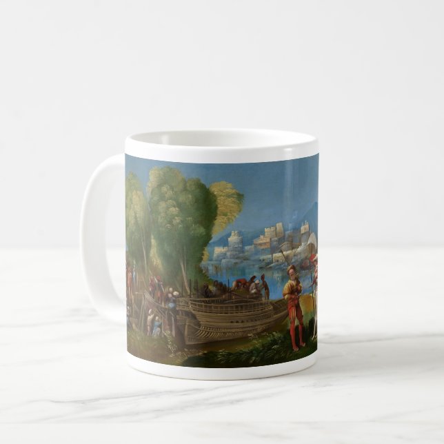 echte Kunst Kaffeetasse, die Trojaner, Dosso Dossi Kaffeetasse (Vorderseite Links)