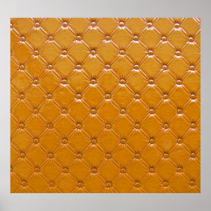 Echte Lederpolsterung: dekoratives Motiv. Poster