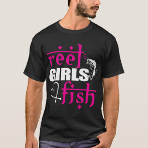 echte Mädchen angeln T-Shirt