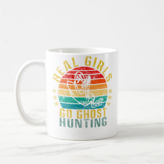 Echte Mädchen gehen auf Geisterjagd Lustig Kaffeetasse