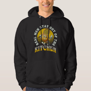 Echte Männer Bleibe aus der Küche Pickleball Playe Hoodie