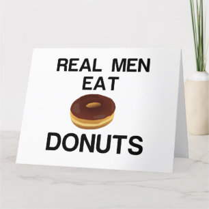 ECHTE MÄNNER ESSEN DONUTS DANKESKARTE