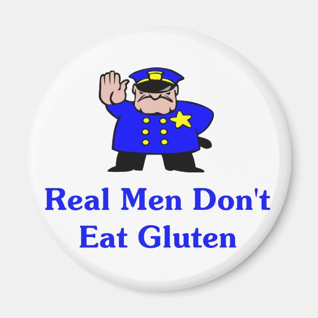 Echte Männer essen kein Gluten Magnet (Vorne)