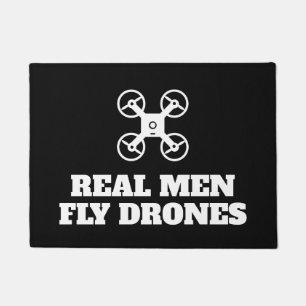 Echte Männer fliegen Drohnen lustige Türmatte für 
