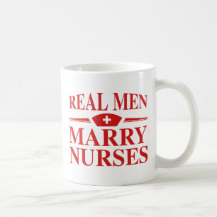 Echte Männer heiraten Krankenschwestern Kaffeetasse
