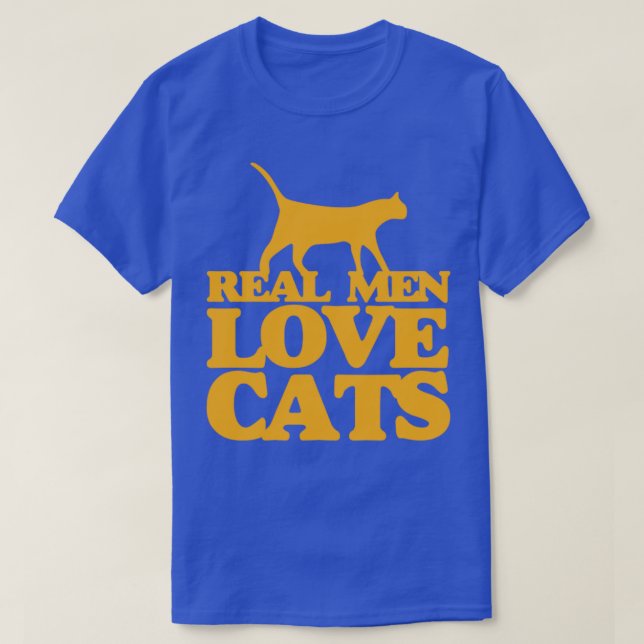 Echte Männer Liebe Katzen1 T-Shirt (Design vorne)