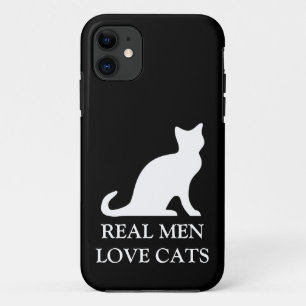 Echte Männer Liebe Katzen iPhone Fall iPhone 11 Hülle