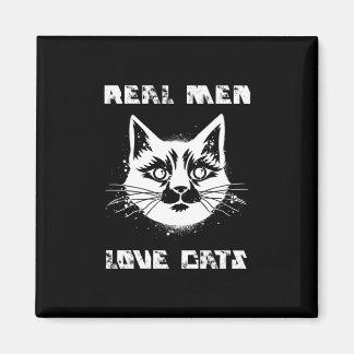 Echte Männer Liebe Katzen Magnet