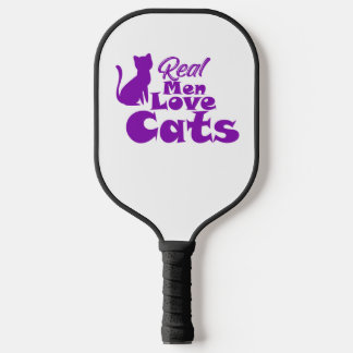 Echte Männer lieben Katzen – Geschenke für katzenl Pickleball Schläger