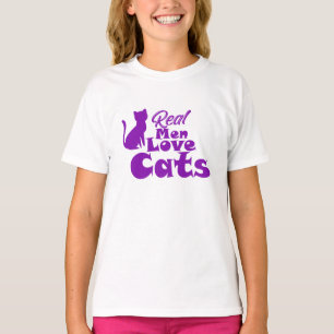 Echte Männer lieben Katzen – Geschenke für katzenl T-Shirt