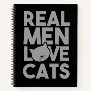 Echte Männer lieben Katzen Notizbuch