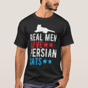 Echte Männer lieben Perserkatze  Katzen  Tierhalte T-Shirt