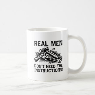 Echte Männer Lustiger Becher Tasse
