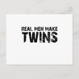 Echte Männer machen... Tagesgeschenk des coolen Va Postkarte