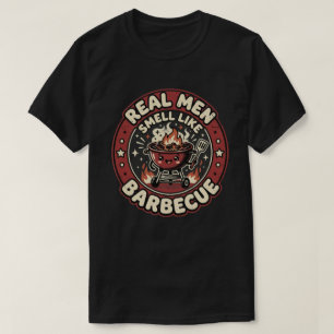 Echte Männer riechen nach BBQ Lustiges Grilllieb T-Shirt