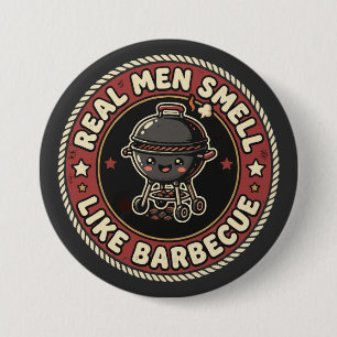 Echte Männer riechen nach BBQ & Rauch   Grillmeist Button