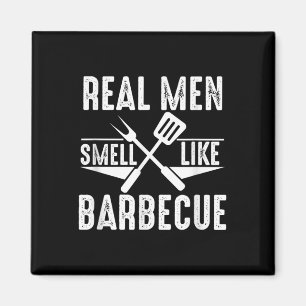 Echte Männer riechen wie Barbecue Funny Grillen Gr Magnet