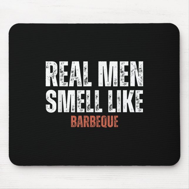 Echte Männer riechen wie Barbeque Funny Grillen Gr Mousepad (Vorne)