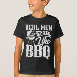 Echte Männer riechen wie Byrbecue Bbq Smoker Byrbe T-Shirt