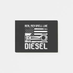 Echte Männer riechen wie Diesel-Funny-Mechanic-Ges Post-it Klebezettel