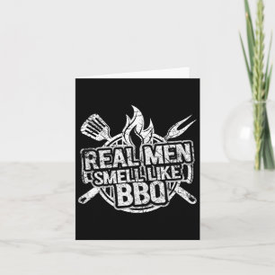Echte Männer riechen wie Grillen Shirts für Männer Karte