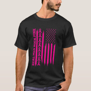 Echte Männer rocken Pink USA American Flag Mädchen T-Shirt