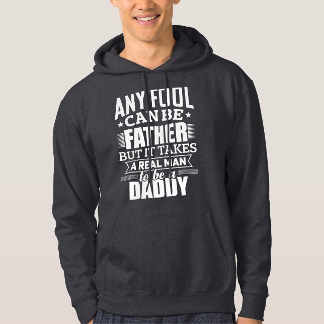 Echte Männer sind Vater - Vaterschaftsangebot Hoodie (Vorderseite)