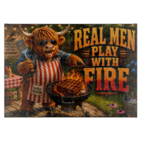 Echte Männer spielen mit Feuer