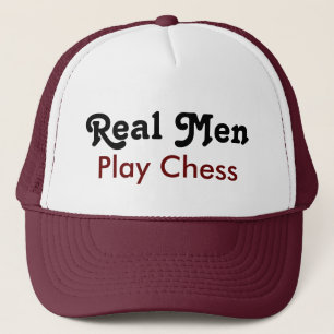 Echte Männer spielen Schach Truckerkappe