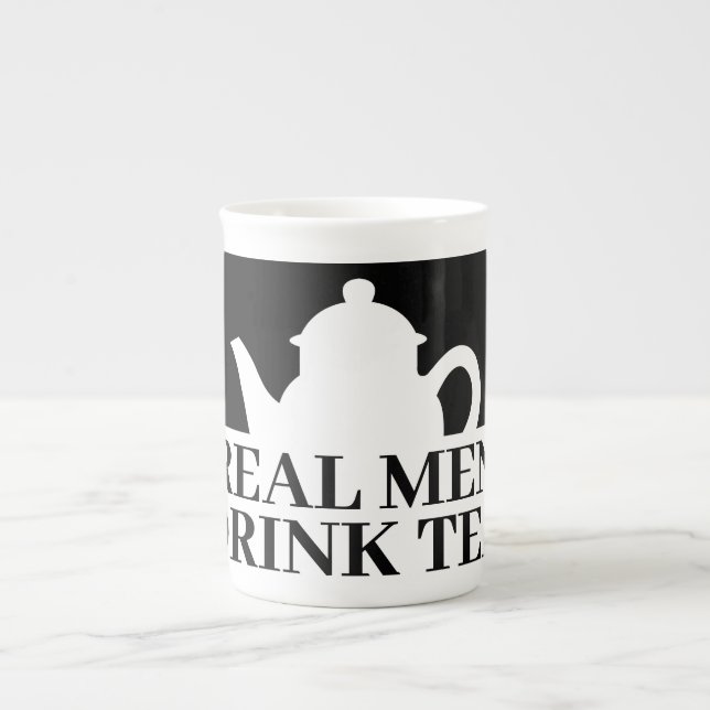 Echte Männer trinken eine lustige Tasse Tee für Ty (Vorderseite)