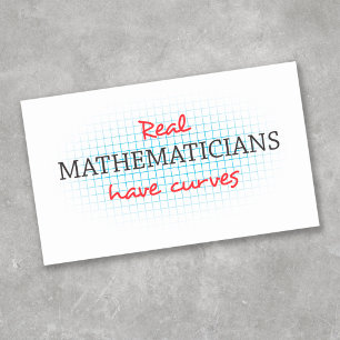 Echte Mathematiker haben Kurven   Lustige Mathemat Rechteckiger Aufkleber
