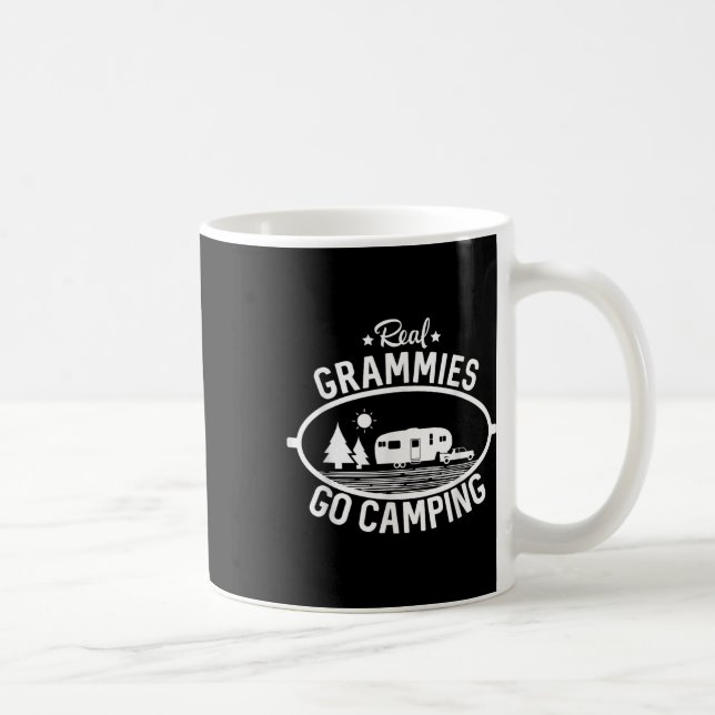 Echte Omas gehen Campen 5th Wheel Camper Rv Urlaub Kaffeetasse (Rechts)