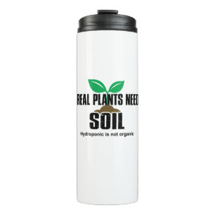 Echte Pflanze benötigen Boden Hydropon ist nicht B Thermosbecher