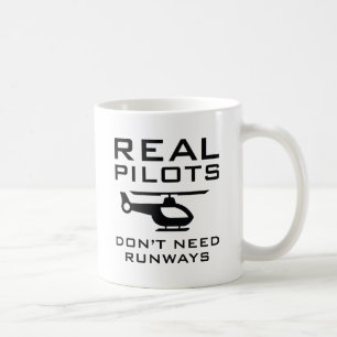 Echte Piloten brauchen keine Runways Kaffeetasse