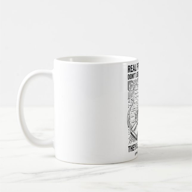 Echte Programmierer verwenden den Quellcode Kaffeetasse (Links)