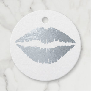 Echte Silber-Lippenfolie-Gunstanhänger Geschenkanhänger