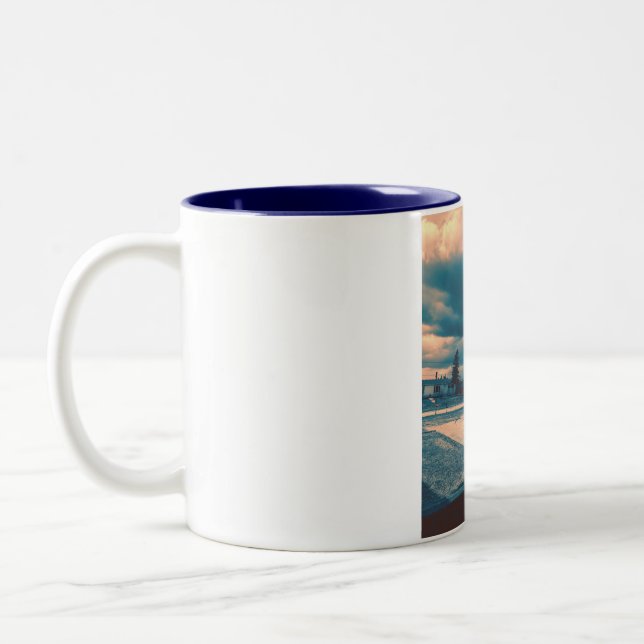 Echte Stadt Zweifarbige Tasse (Links)