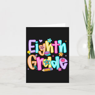 Echte Stufe zurück zur Schule 8. Klasse Lehre Karte
