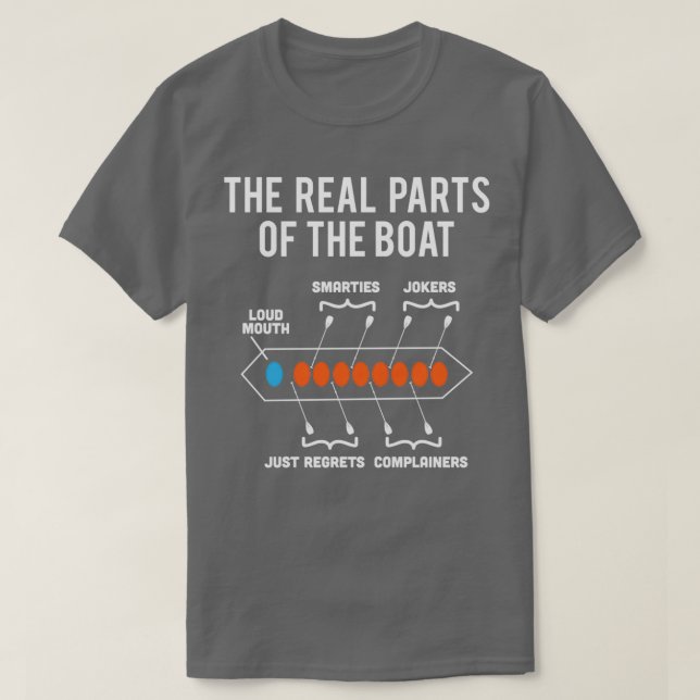 Echte Teile des Bootdrachenlaufes T-Shirt (Design vorne)