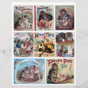 Echte Vintage-Covers viktorianischer Kinderbücher