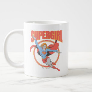 Echte Vintage Supergirl Fliegende Grafik Jumbo-Tasse