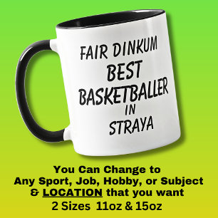 Echter BESTER BASKETBALLER in Australien Tasse