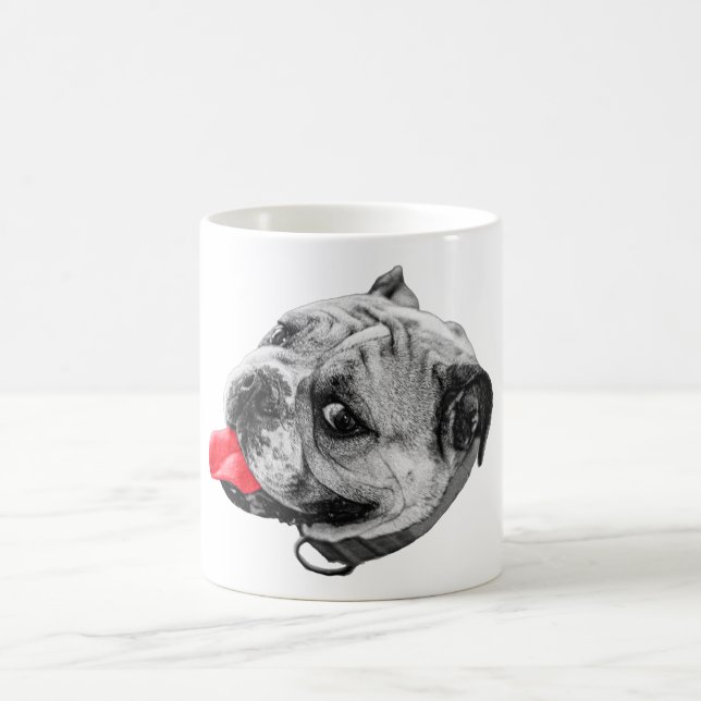 Echter Bulldog-Pop Kaffeetasse (Mittel)