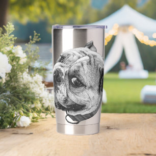 Echter Bulldoggen-Charme Thermobecher