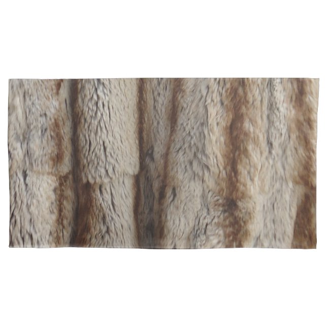 ECHTER CHINCHILLA-PELZ KISSENBEZUG (Vorderseite-Links)