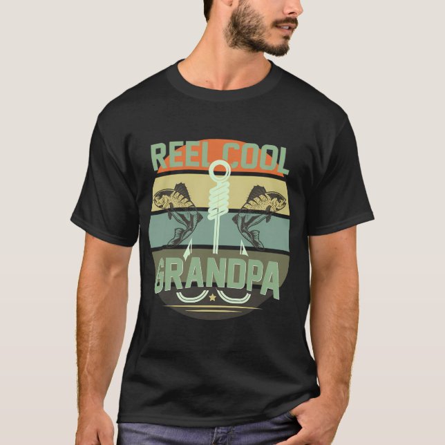 Echter cooler Opa lustiger Angelwitz T-Shirt (Vorderseite)