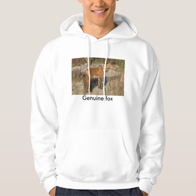 "Echter Fuchs" FRAGEN flirtatious wearb Hoodie (Vorderseite)