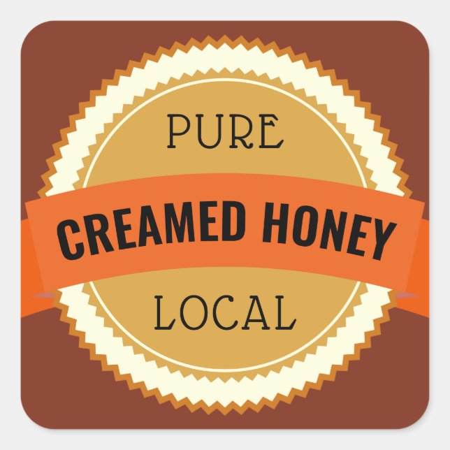 Echter Honigmarsch Runder Aufkleber (Vorderseite)